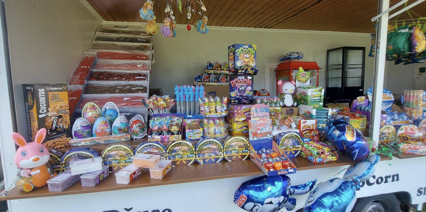 Stánky so sladkosťami